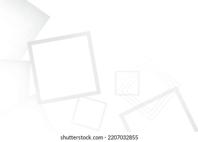 Abstract  white and gray color, modern design background with geometric rectangle shape. Vector illustration.