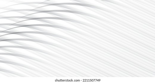 Abstract  white and gray color, modern design background with geometric round shape. Vector illustration.
