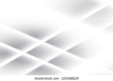 Abstract  white and gray color, modern design background with geometric shape. Vector illustration.