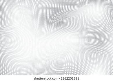 Abstract  white and gray color, modern design background with geometric rectangle shape, dot pattern. Vector illustration.