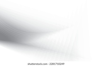 Abstract  white and gray color, modern design background with geometric shape. Vector illustration.