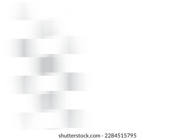 Abstract  white and gray color, modern design background with geometric rectangle shape. Vector illustration.