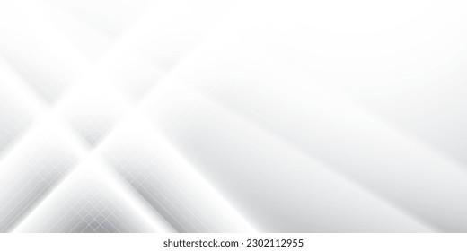 Abstract  white and gray color, modern design background with geometric rectangle shape. Vector illustration.