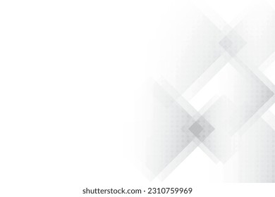 Abstract  white and gray color, modern design stripes background with geometric rectangle shape. Vector illustration.