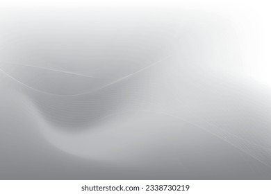 Abstract  white and gray color, modern design stripes background with wavy pattern. Vector illustration.