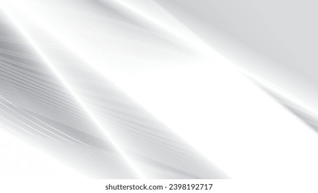 Abstract  white and gray color, modern design stripes background with gradient pattern. Vector illustration.