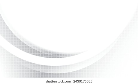 Abstract  white and gray color, modern design stripes background with curve line and rectangle pattern. Vector illustration.