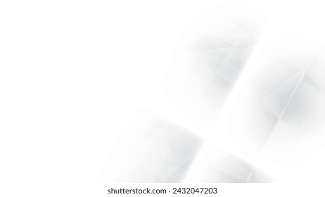 Abstract  white and gray color, modern design stripes background with geometric shape. Vector illustration.