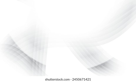 Abstract  white and gray color, modern design stripes background with geometric shape. Vector illustration.