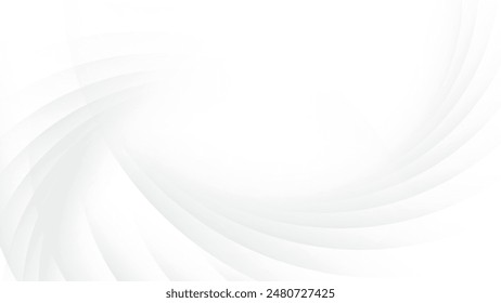 Abstract  white and gray color, modern design stripes background with curve lines. Vector illustration.