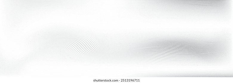 Abstract  white and gray color, modern design stripes background with curve lines, wavy pattern. Vector illustration.