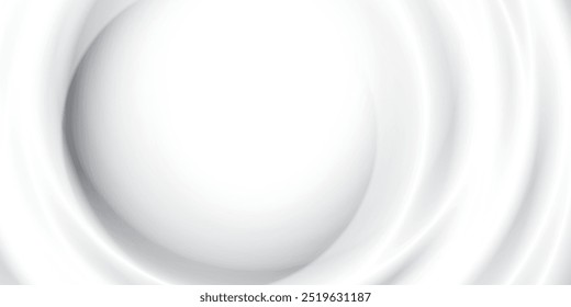 Abstract  white and gray color, modern design stripes background with geometric round shape. Vector illustration.