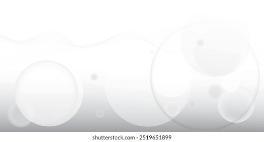 Abstract  white and gray color, modern design stripes background with geometric round shape. Vector illustration.
