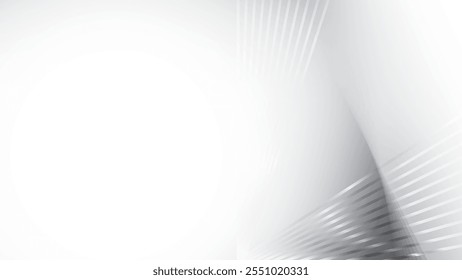 Abstract  white and gray color, modern design stripes background. Vector illustration.