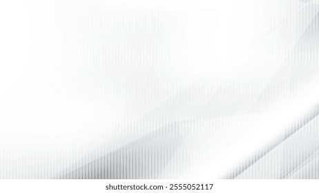 Abstract  white and gray color, modern design stripes background with geometric shape. Vector illustration.