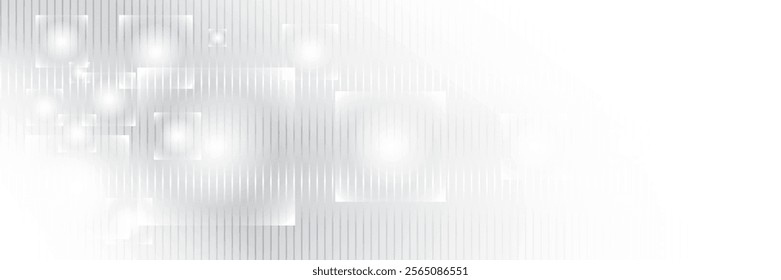 Abstract  white and gray color, modern design stripes background with rectangle shape and straight lines. Vector illustration.