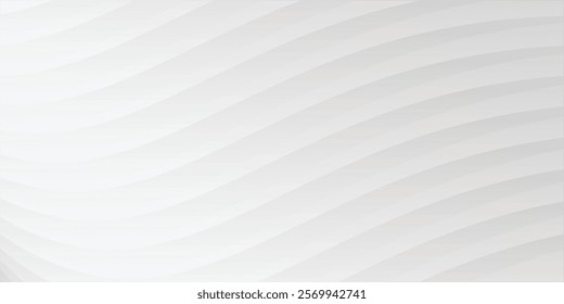 Abstract white and gray color, modern design stripes background with geometric round shape