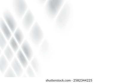 Abstract  white and gray color, modern design gradient  background with geometric rhombus shape, shadow pattern. Vector illustration.