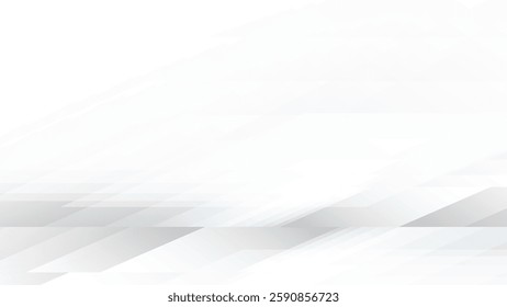 Abstract  white and gray color, modern design stripes background with geometric rhombus shape. Vector illustration.