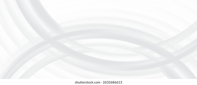 Abstract white and gray color, modern design stripes background with geometric round shape. Vector illustration.