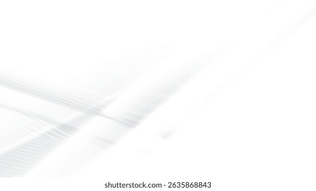 Abstract white and gray color, modern design stripes background with geometric shape and curve lines. Vector illustration.