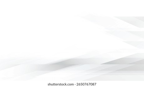 Abstract  white and gray color, modern design stripes background with geometric rhombus shape. Vector illustration.