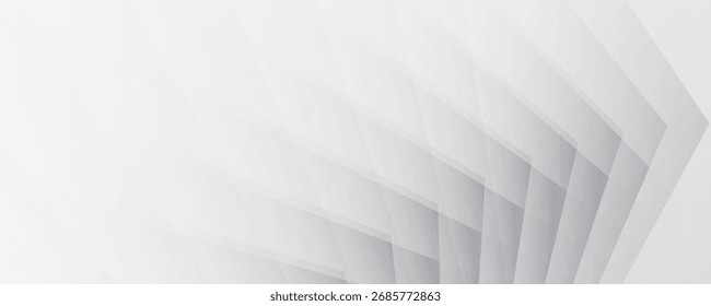 Abstractas color blanco y gris, diseño moderno rayas de fondo con forma geométrica. Ilustración vectorial.