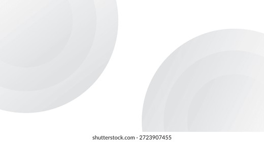 Abstractas color blanco y gris, diseño moderno rayas de fondo con forma redonda geométrica. Ilustración vectorial.