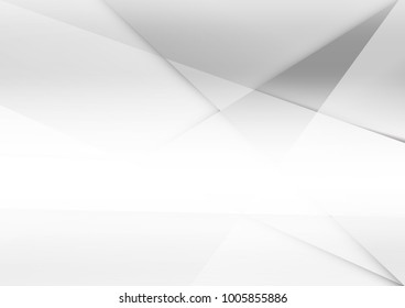 Abstract white and gray color technology modern background design vector Illustration