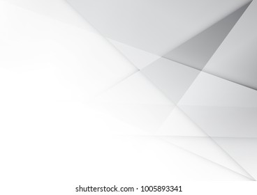 Abstract white and gray color technology modern background design vector Illustration