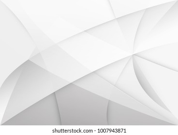 Abstract white and gray color technology modern background design vector Illustration