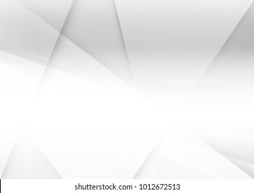 Abstract white and gray color technology modern background design vector Illustration