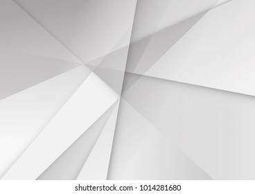 Abstract white and gray color technology modern background design vector Illustration
