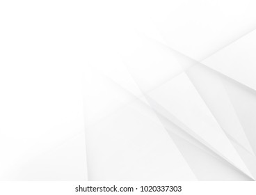 Abstract white and gray color technology modern background design vector Illustration