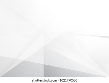 Abstract white and gray color technology modern background design vector Illustration