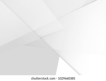 Abstract white and gray color technology modern background design vector Illustration