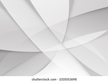 Abstract white and gray color technology modern background design vector Illustration