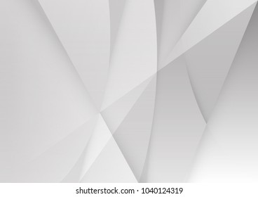 Abstract white and gray color technology modern background design vector Illustration