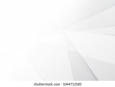 Abstract white and gray color technology modern background design vector Illustration