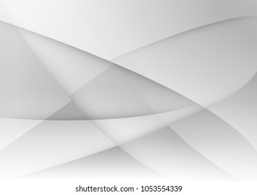 Abstract white and gray color technology modern background design vector Illustration