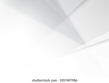 Abstract white and gray color technology modern background design vector Illustration