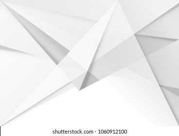 Abstract white and gray color technology modern background design vector Illustration