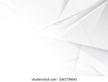 Abstract white and gray color technology modern background design vector Illustration
