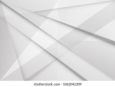 Abstract white and gray color technology modern background design vector Illustration