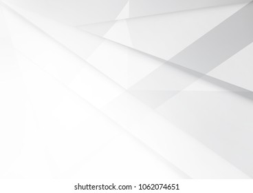 Abstract white and gray color technology modern background design vector Illustration