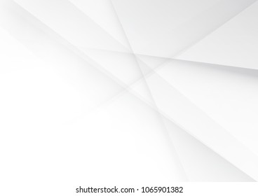 Abstract White and gray color technology modern background design vector Illustration