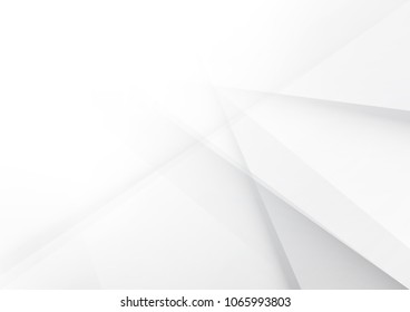 Abstract White and gray color technology modern background design vector Illustration