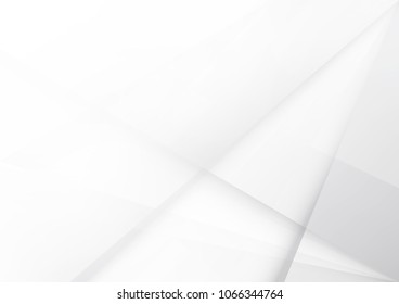 Abstract White and gray color technology modern background design vector Illustration
