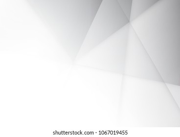 Abstract White and gray color technology modern background design vector Illustration
