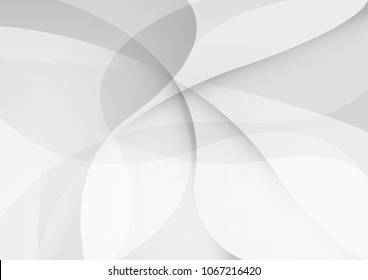 Abstract White and gray color technology modern background design vector Illustration